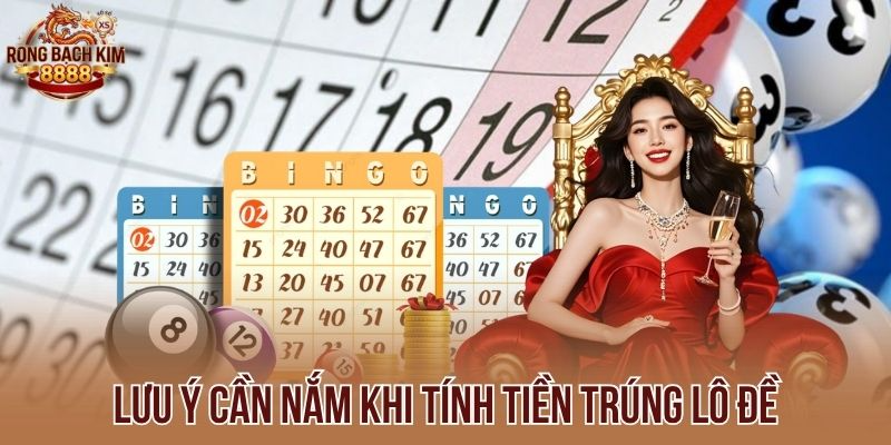 Lưu ý cần nắm khi tính tiền trúng lô đề